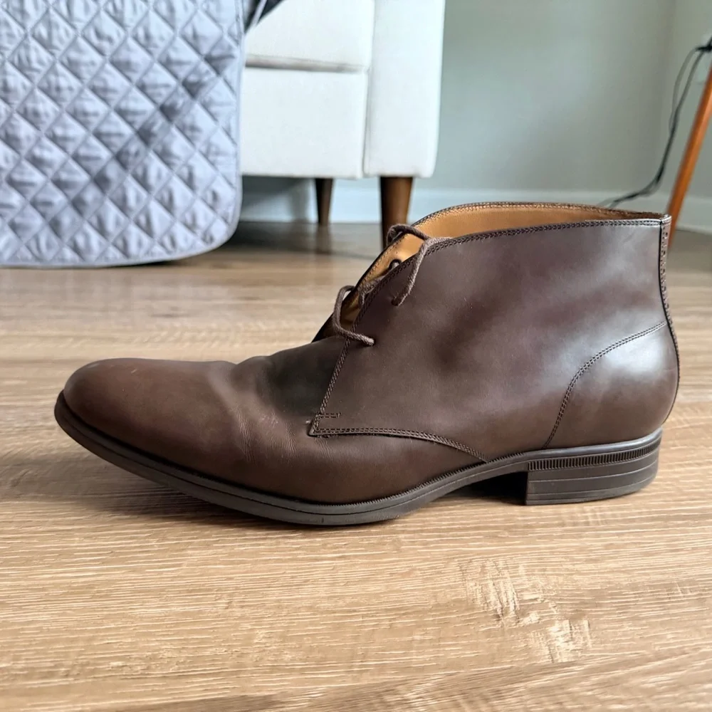 Cole Haan Mens GrandOS Judson‎ Chukka Boots Size 13 M Dark Brown Leather Lace Up